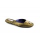 women's slippers CHARLESTON dark gold vintage leather